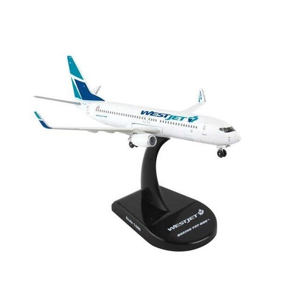 Postage Stamp Planes Postage Stamp Planes PS5815-1 Westjet 737 - 800 1 by 300 New Livery PS5815-1